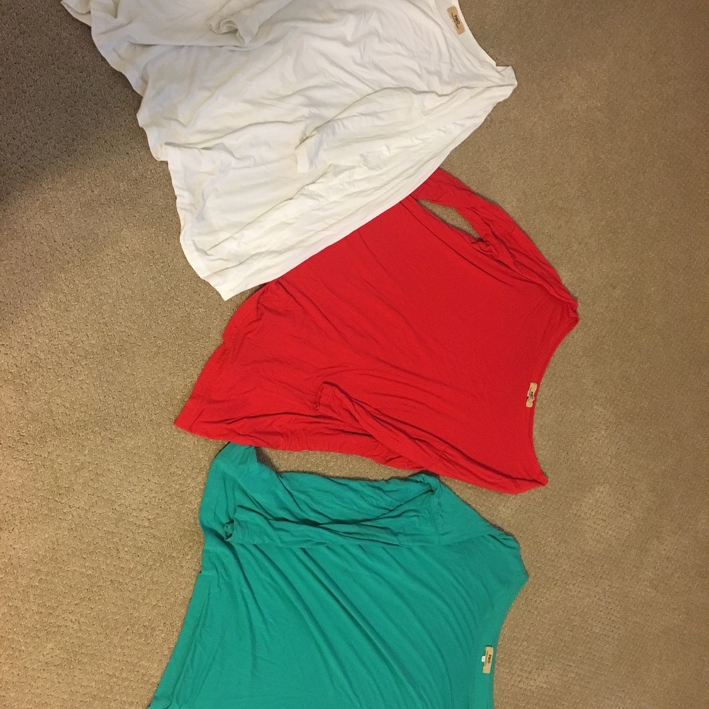 3 Ladies Piko brand tops, all size Small